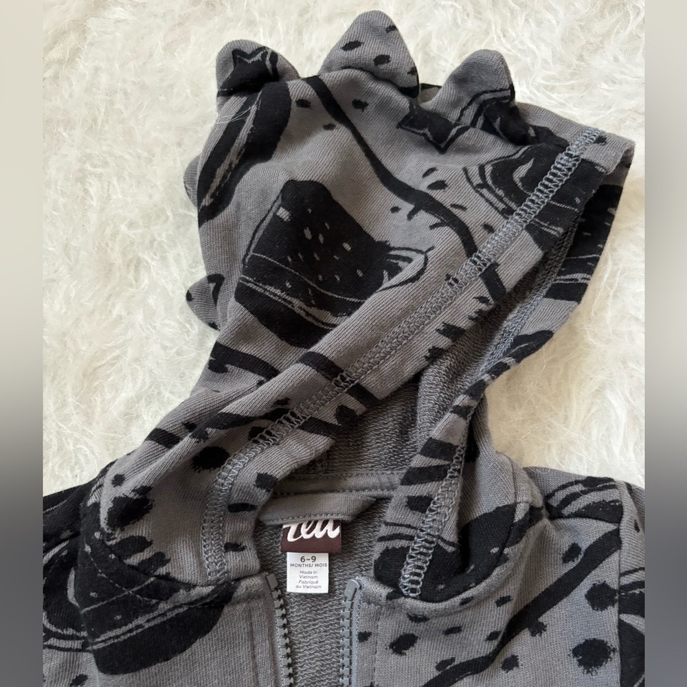 Tea Collection Gray and Black Planet Hoodie - Picture 2 of 3